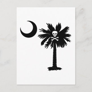 Jolly Roger Pirate Palmetto Postcard