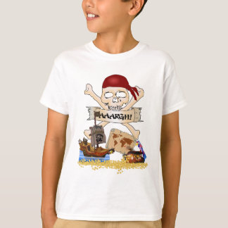 Jolly Roger, Pirate Ship & Pirate's Chest T-Shirt