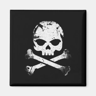 Jolly Roger Pirate Skull And Crossbones Flag Hallo Magnet