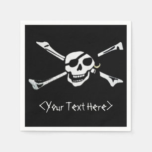 Jolly Roger Pirate Skull Napkins