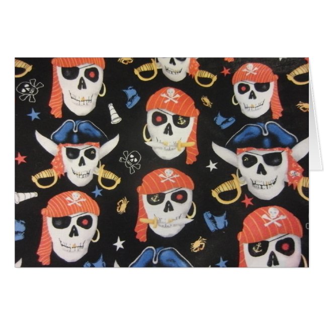 Jolly Roger Pirate Skulls (Front Horizontal)
