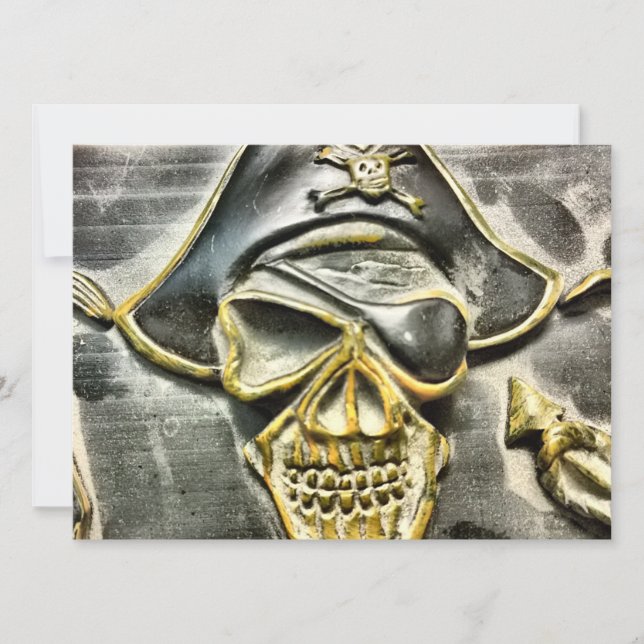 Jolly Roger Pirate Treasure Chest (Front)
