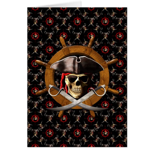 Jolly Roger Pirate Wheel (Front)