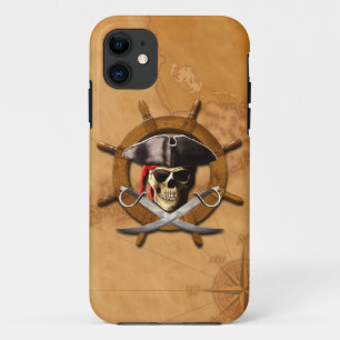 Jolly Roger Pirate Wheel iPhone 11 Case