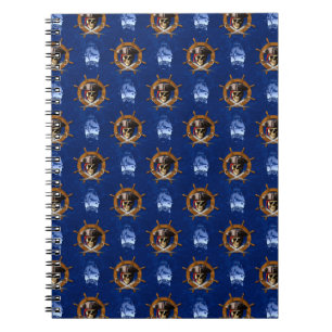 Jolly Roger Pirate Wheel Spiral Notebook