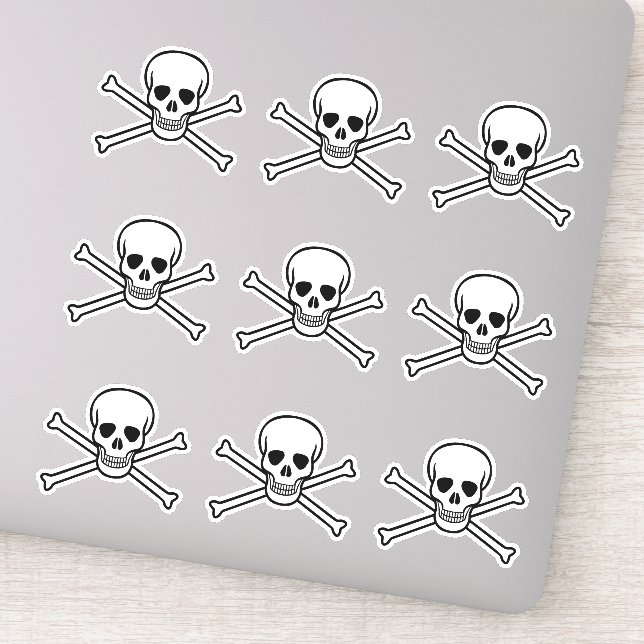Jolly Roger poison skull and bones pirate (Detail)