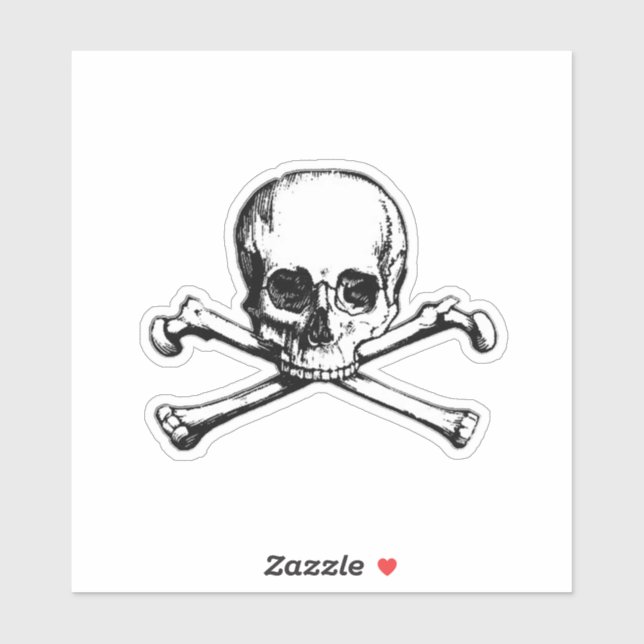 Jolly Roger Skull and Cross Bones Pirate (Sheet)