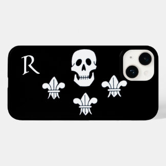 JOLLY ROGER SKULL AND THREE LILIES FLAG MONOGRAM Case-Mate iPhone 14 CASE