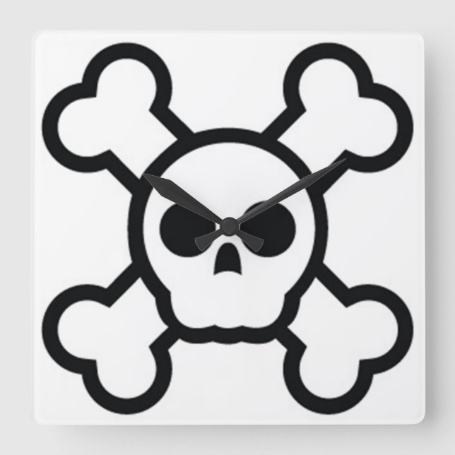 jolly roger skull clock (Front)