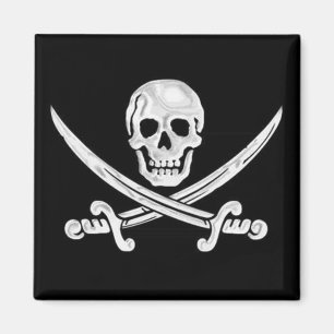 Jolly Roger Skull Magnet