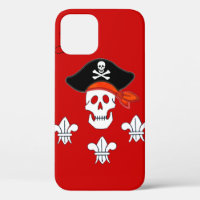 JOLLY ROGER SKULL,PIRATE HAT,THREE LILIES MONOGRAM