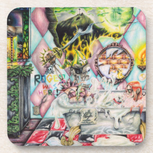 Jolly Roger the Ghost Pirate - Artwork Coaster