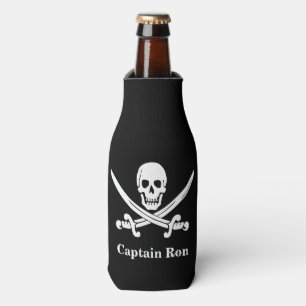 Jolly Rogers Pirate Captain Custom   Bottle Cooler