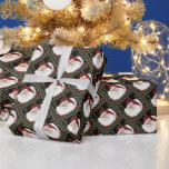 Jolly Santa Beard Christmas Festive Inspirivity Wrapping Paper<br><div class="desc">Modern Cute Festive Jolly Santa Christmas Wrapping Paper.  Make your presents stand out this year with some festive Christmas wrapping paper.   Artwork by Inspirivity. One of a kind Christmas designs.  More available in my Inspirivity store.</div>