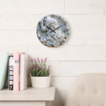 Jolly Santa Christmas Magic Large Clock<br><div class="desc">Delicate craftsmanship brings holiday magic to life with elegant clocks adorned with cheerful Christmas Jolly Santa Christmas Magic</div>