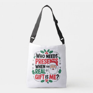 Jolly Santa Claus Brings Festive Cheer to All Crossbody Bag