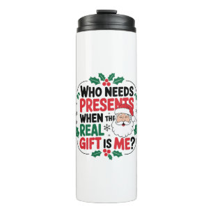 Jolly Santa Claus Brings Festive Cheer to All Thermal Tumbler