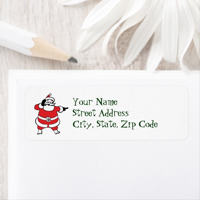 Jolly Santa Claus Calling Reindeer on Christmas (Insitu)