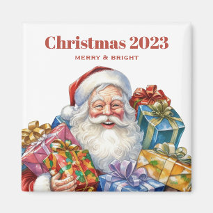 Jolly Santa Claus Classic Christmas Magnet