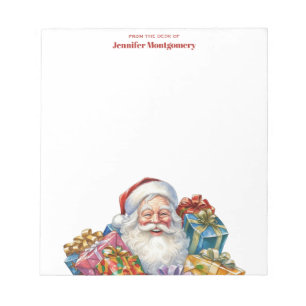Jolly Santa Claus Classic Christmas Notepad
