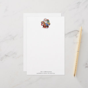 Jolly Santa Claus Classic Christmas Stationery