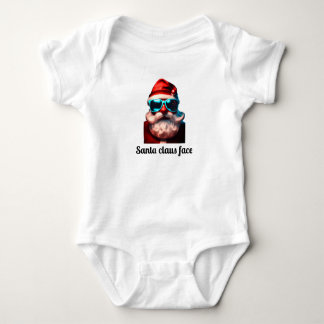 Jolly Santa Claus Face Design Tee - Festive Christ