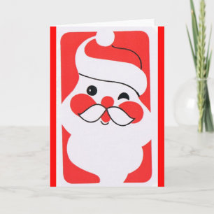 Jolly Santa Claus Holiday Card