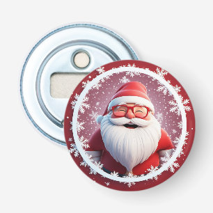 Jolly Santa Claus Snowflake Christmas Bar Tool  Bottle Opener