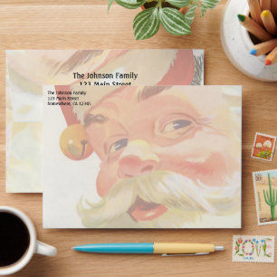 Jolly Santa Claus with a Secret, Vintage Christmas Envelopes