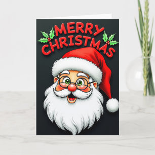 Jolly Santa Merry Christmas Card