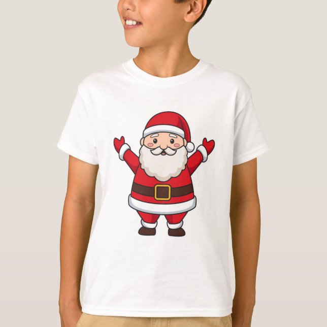 "Jolly Santa: Spreading Holiday Cheer" T-Shirt (Front)