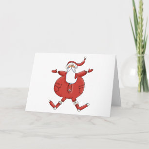 Jolly Santa T-shirts and Gifts Holiday Card