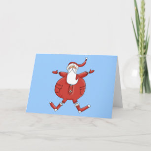 Jolly Santa T-shirts and Gifts Holiday Card