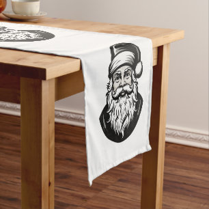 🎅 Jolly Santa Table Runner 🍽️