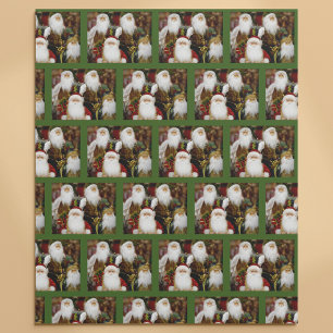 Jolly Santas Wrapping Paper