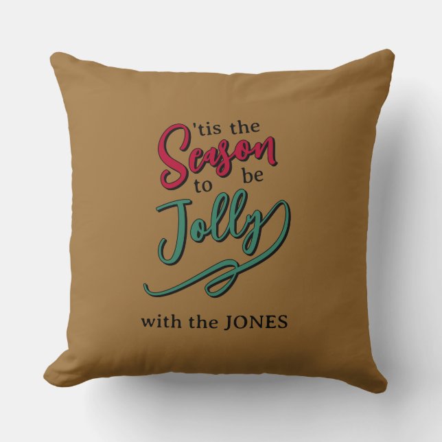 Jolly Season Throw pillow (Front)