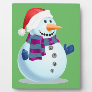 Jolly Snowman Plaque