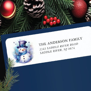 Jolly Snowman Return Address