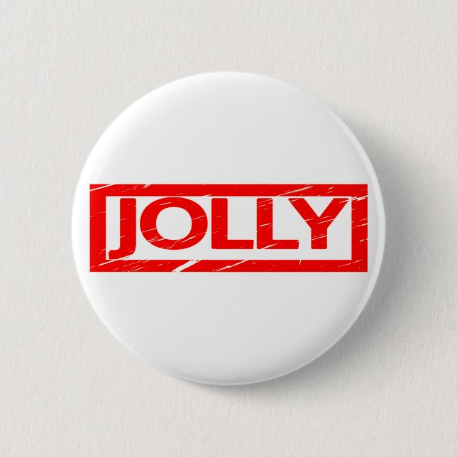 Jolly Stamp 6 Cm Round Badge (Front)