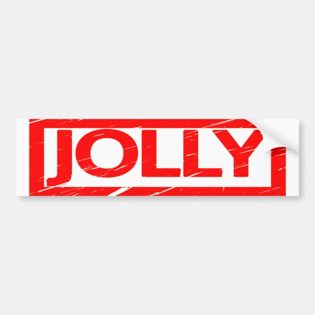 Jolly Stamp Bumper Sticker (Front)