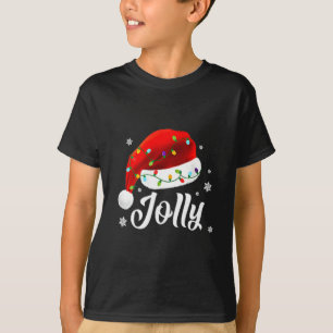 Jolly Subtle Minimal Christmas Funny Holiday Party T-Shirt