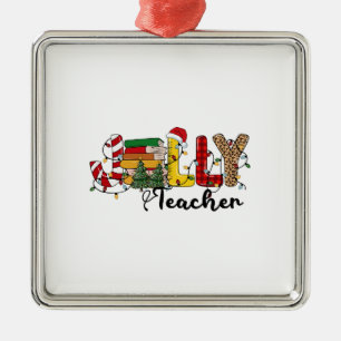 Jolly Teacher Metal Tree Decoration