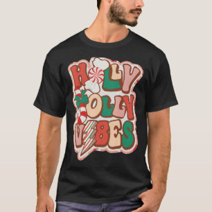 Jolly Vibes Retro Christmas Jingle Tis the season T-Shirt
