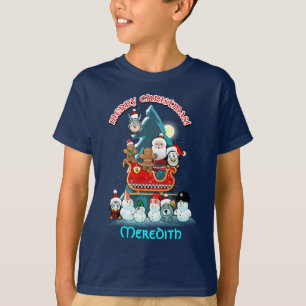 Jolly Winter Holiday Scene T-Shirt