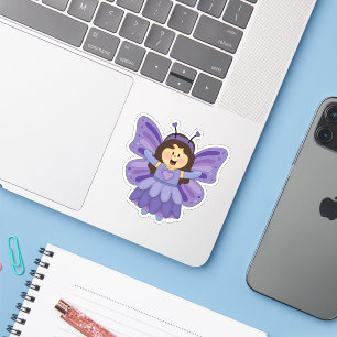 JollyKins Purple Butterfly Girl