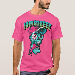 Jombieee Eyeball Missing Halloween Zombie Graphic T-Shirt