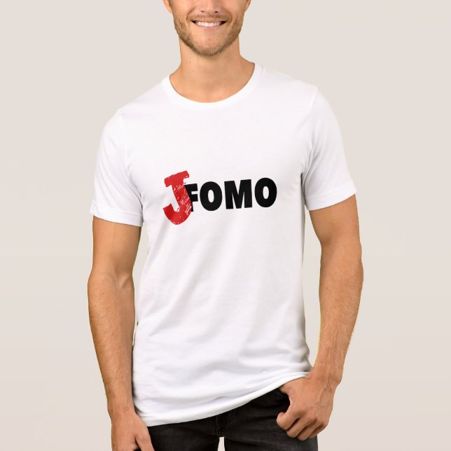 Jomo joy of missing out FUNNY anti hustle Tri-Blend Shirt (Front)