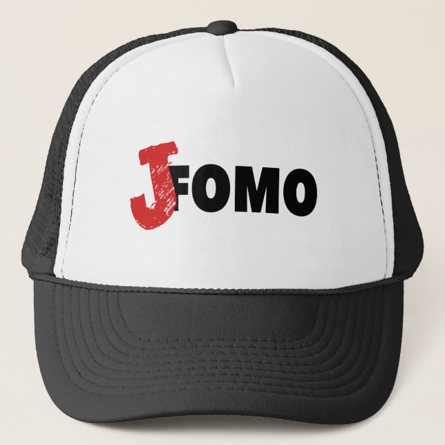 JOMO Joy Of Missing Out slow life shy introvert Trucker Hat (Front)