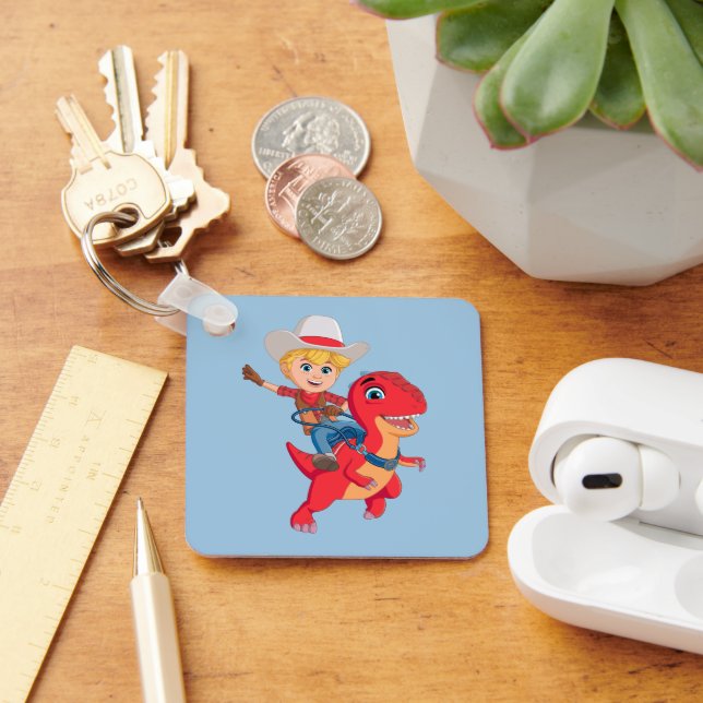 Jon and Blitz | Dino Ranch Key Ring (Desk)