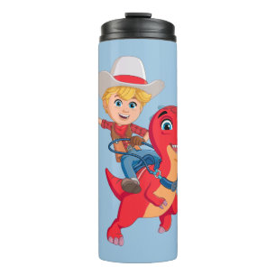 Jon and Blitz   Dino Ranch Thermal Tumbler